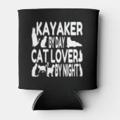 Cat Lover Kayaker Dosenkühler (Vorderseite)