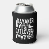 Cat Lover Kayaker Dosenkühler (Kanne Rückseite)