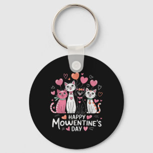 Cat Lover Kitten Happy Valentinstag Männer Frauen Schlüsselanhänger