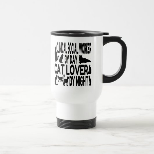 Cat Lover Klinische Sozialarbeiter Reisebecher (Rechts)