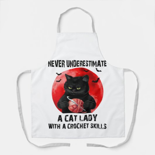 Cat Lover Lady Schürze für Kochen (Vorderseite)
