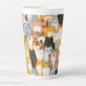 Cat Lover Latte Tasse (Vorderseite)