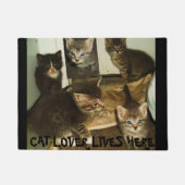 CAT LOVER LEBT HIER FUßMATTE (Vorderseite)