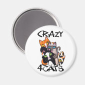 Cat Lover Magnet (Vorderseite/Rückseite)