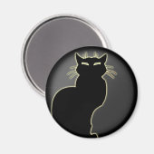 Cat Lover Magnet Cat Art Kühlschrankmagnet individ (Vorderseite/Rückseite)