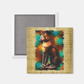"CAT LOVER" Magnet für ägyptische Bastet-Katze (Vorderseite/Rückseite)