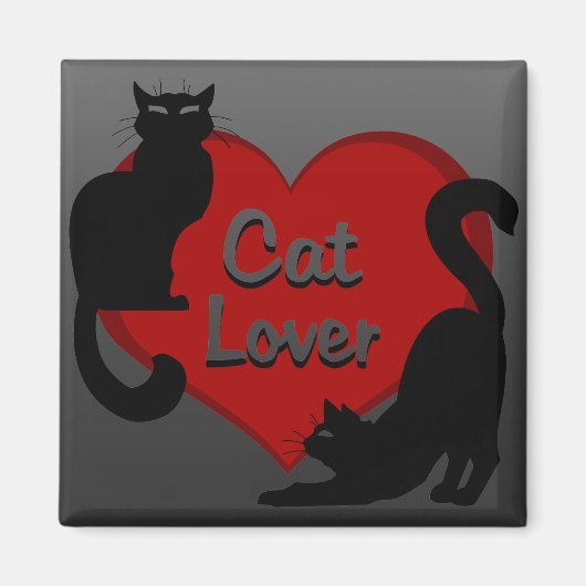 Cat Lover Magnet Kitty Cat Kühlschrankmagnet indiv (Vorne)