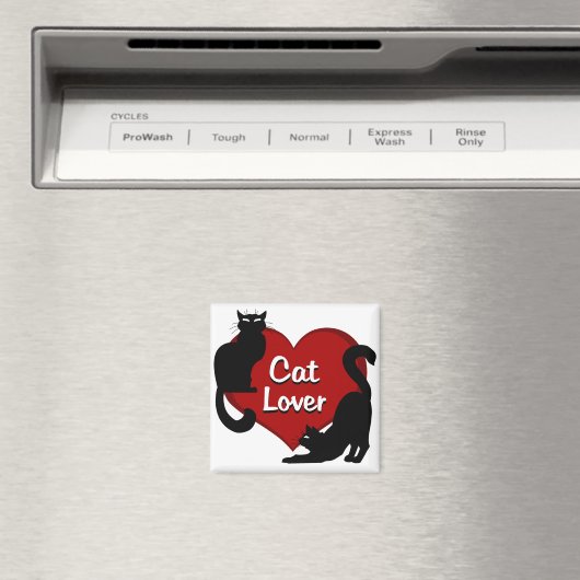 Cat Lover Magnet Kitty Cat Kühlschrankmagnet indiv (In Situ (Geschirrspüler))