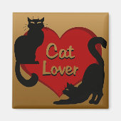 Cat Lover Magnet Kitty Cat Kühlschrankmagnet indiv (Vorne)