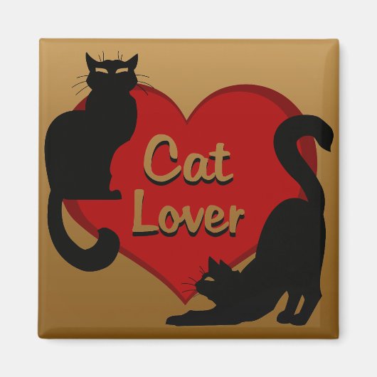 Cat Lover Magnet Kitty Cat Kühlschrankmagnet indiv (Vorne)