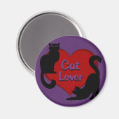 Cat Lover Magnet Kitty Cat Kühlschrankmagnet indiv (Vorderseite/Rückseite)
