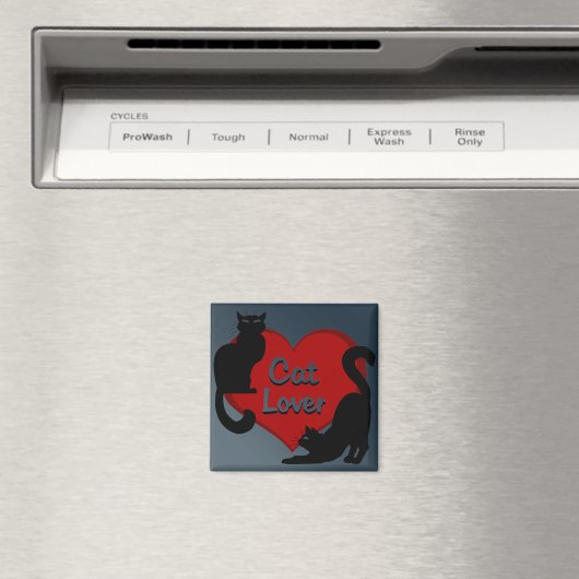 Cat Lover Magnet Kitty Cat Kühlschrankmagnet indiv (In Situ (Geschirrspüler))