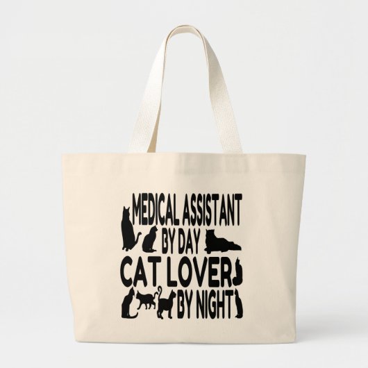 Cat Lover Medical Assistant Jumbo Stoffbeutel (Vorne)