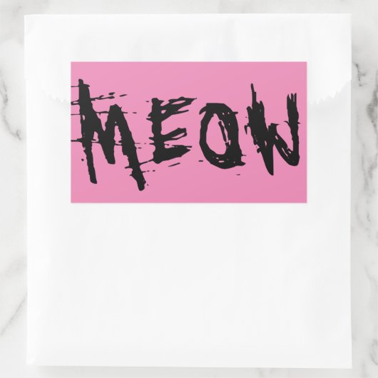 Cat Lover, MEOW Aufkleber (Tasche)