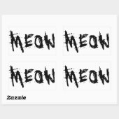 Cat Lover, MEOW Aufkleber (Blatt)