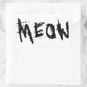 Cat Lover, MEOW Aufkleber (Tasche)