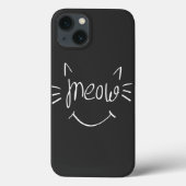 Cat Lover Meow Case-Mate iPhone Hülle (Rückseite)
