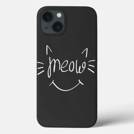 Cat Lover Meow Case-Mate iPhone Hülle (Rückseite)