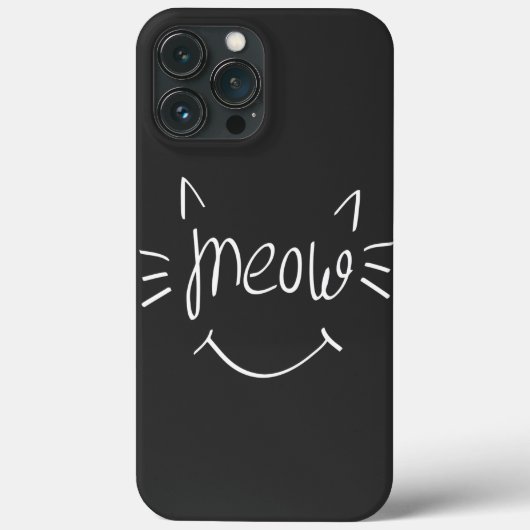 Cat Lover Meow Case-Mate iPhone Hülle (Rückseite)