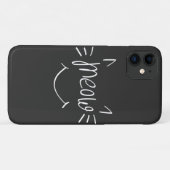 Cat Lover Meow Case-Mate iPhone Hülle (Rückseite (Horizontal))