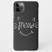 Cat Lover Meow iPhone Hülle (Rückseite)