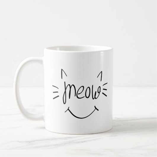 Cat Lover Meow Kaffeetasse (Links)