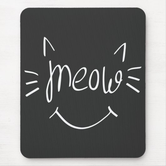 Cat Lover Meow Mousepad (Vorne)