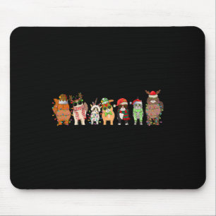 Cat Lover Meowy Weihnachtsfamilie Pjs Matching Men Mousepad