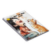 Cat lover Mom Photo  orange Notizblock (Rechte Seite)
