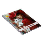 Cat lover Mom Photo  orange Notizblock (Rechte Seite)