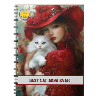 Cat lover Mom Photo  orange Notizblock