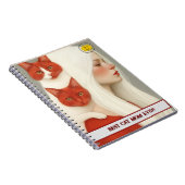 Cat lover Mom Photo  red Notizblock (Rechte Seite)