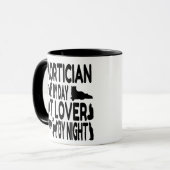 Cat Lover Mortician Tasse (Vorderseite Links)