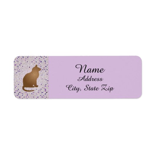 Cat Lover Mosaic Lila Pet Owner Kitty (Vorne)