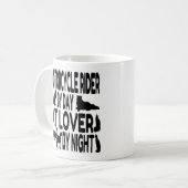 Cat Lover Motorradfahrer Kaffeetasse (Vorderseite Links)