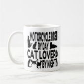 Cat Lover Motorradfahrer Kaffeetasse (Links)