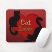 Cat Lover Mousepads Anpassbare Fat Cat Mouse Pad (Mit Mouse)