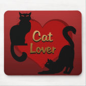 Cat Lover Mousepads Anpassbare Fat Cat Mouse Pad (Vorne)