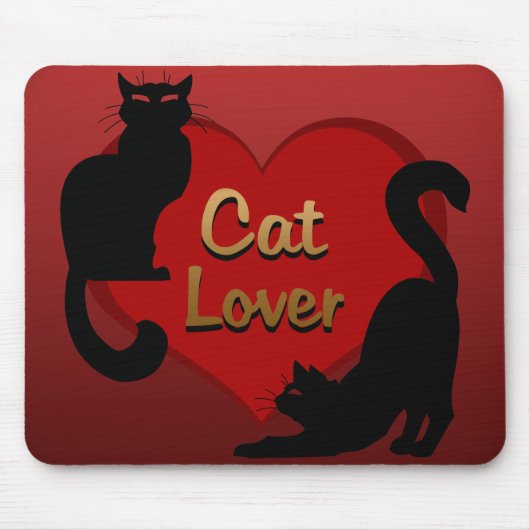 Cat Lover Mousepads Anpassbare Fat Cat Mouse Pad (Vorne)