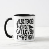 Cat Lover Music Teacher Tasse (Links)