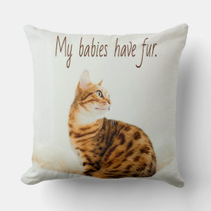 Cat Lover, Niedlich Kitten Meme, meine Babys haben Kissen