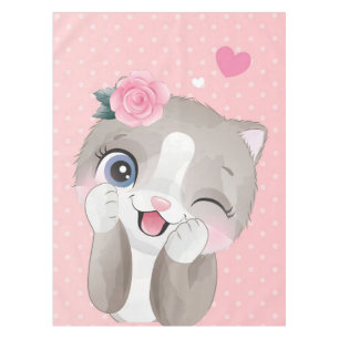 Cat Lover   Niedlich Kleine Kätzchen Tischdecke