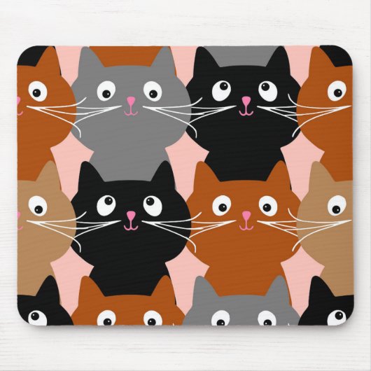 CAT LOVER NIEDLICHE KATZEN MOUSEPAD (Vorne)