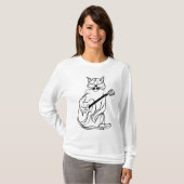 Cat lover Noir T-Shirt (Vorne ganz)
