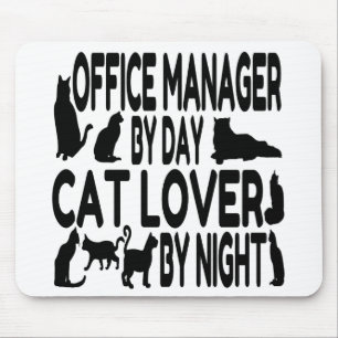 Cat Lover Office Manager Mousepad