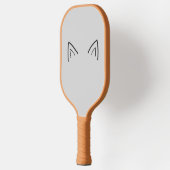 Cat Lover Ohr und Schwänze Pickleball Schläger (Links)