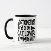 Cat Lover Optometrist Tasse (Links)