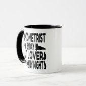 Cat Lover Optometrist Tasse (Vorderseite Links)