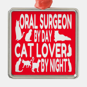 Cat Lover Oraler Chirurg Ornament Aus Metall