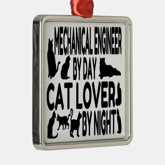 Cat Lover Ornament Aus Metall (Rechts)